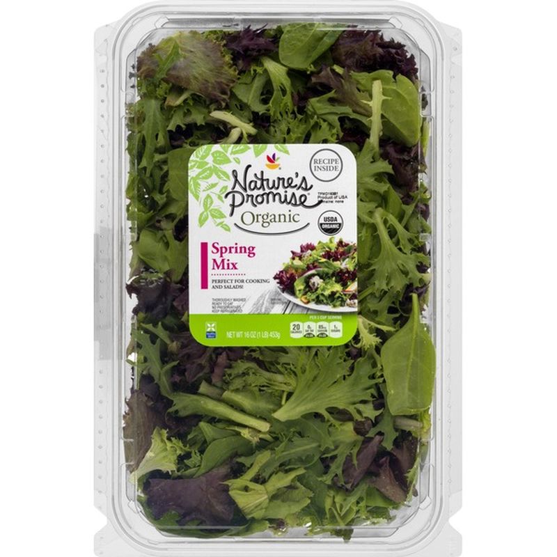 Nature's Promise Spring Mix, Organic (16 oz container) from Stop & Shop ...