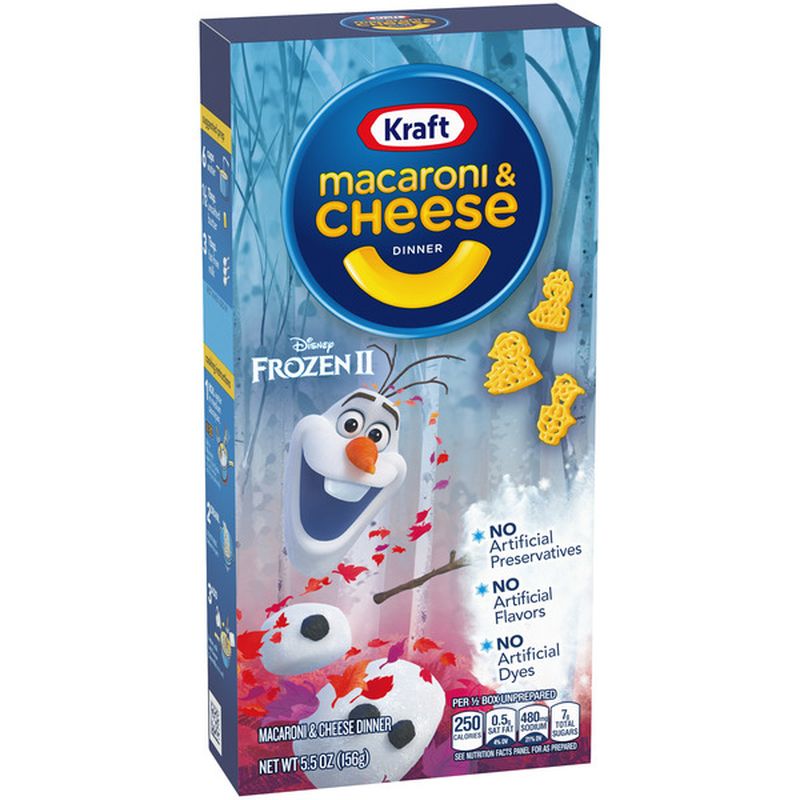 Kraft Macaroni & Cheese Dinner with Disney Frozen II Pasta Shapes (5.5