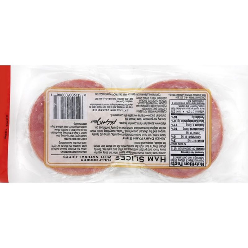 Jones Dairy Farm Breakfast Ham Slices, Hickory Smoked (8 oz) Instacart