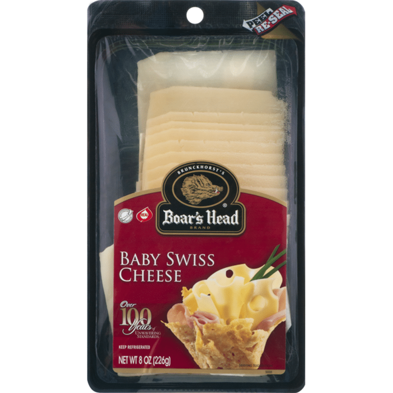 Boar's Head Baby Swiss Cheese (8 oz) - Instacart