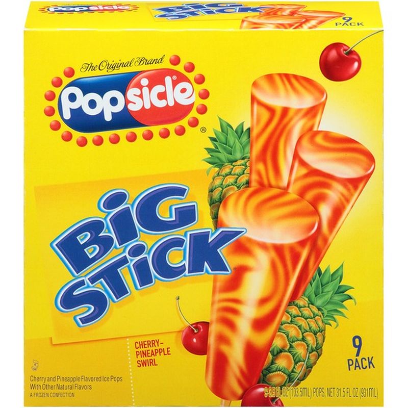 Popsicle Ice Pops Big Stick (9 ct) Instacart