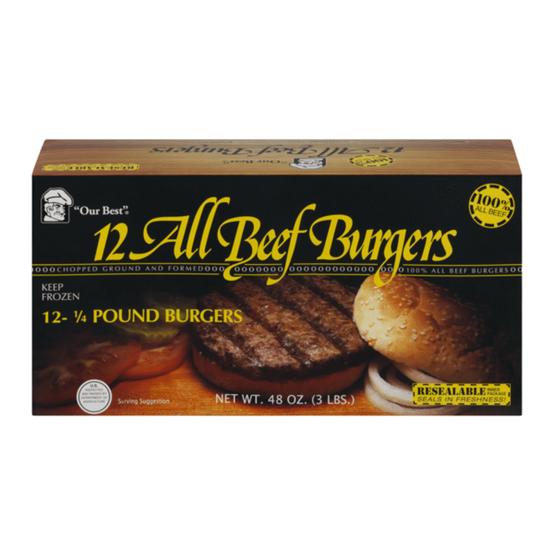 Our Best All Beef Burgers (48 oz) Instacart
