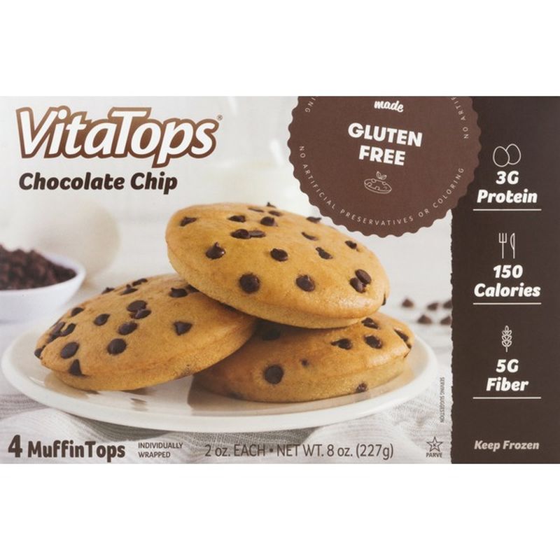 Vitalicious VitaTops, Chocolate Chip (8 Oz) - Instacart