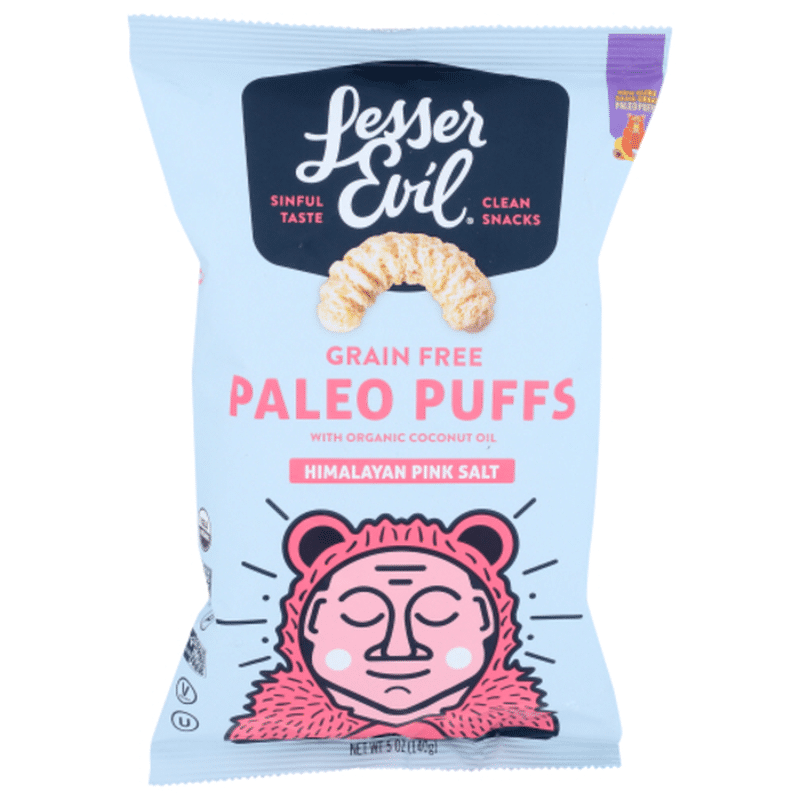 LesserEvil Paleo Puffs, Himalayan Pink Salt (5 oz) Instacart