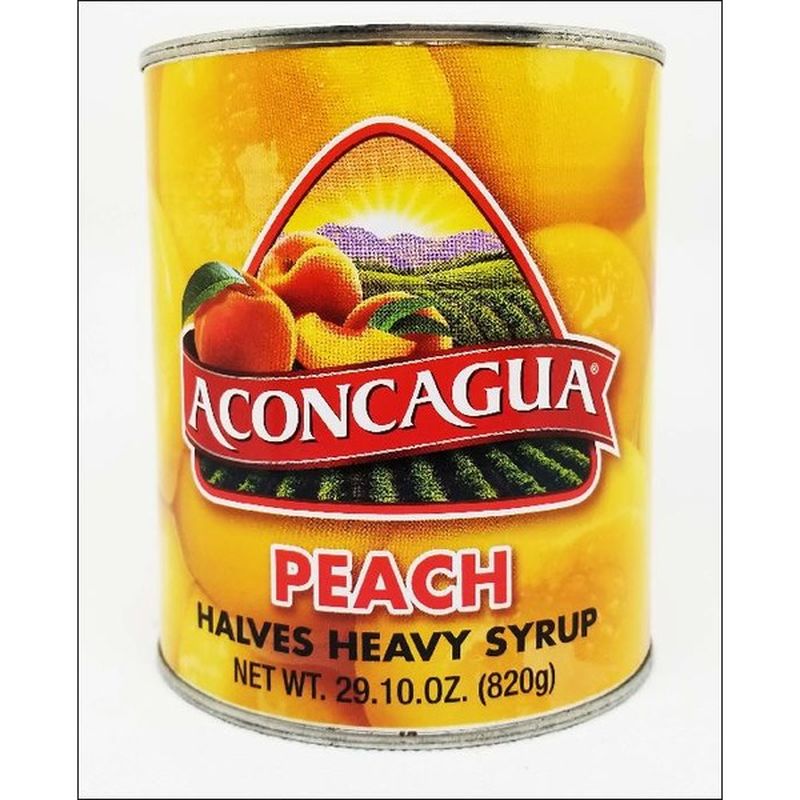 Aconcagua PEACH HALVES in heavy syrup