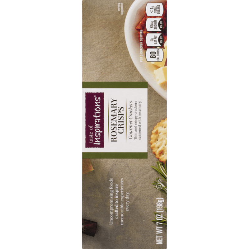 Taste of Inspirations Rosemary Crisps (7 oz) Instacart