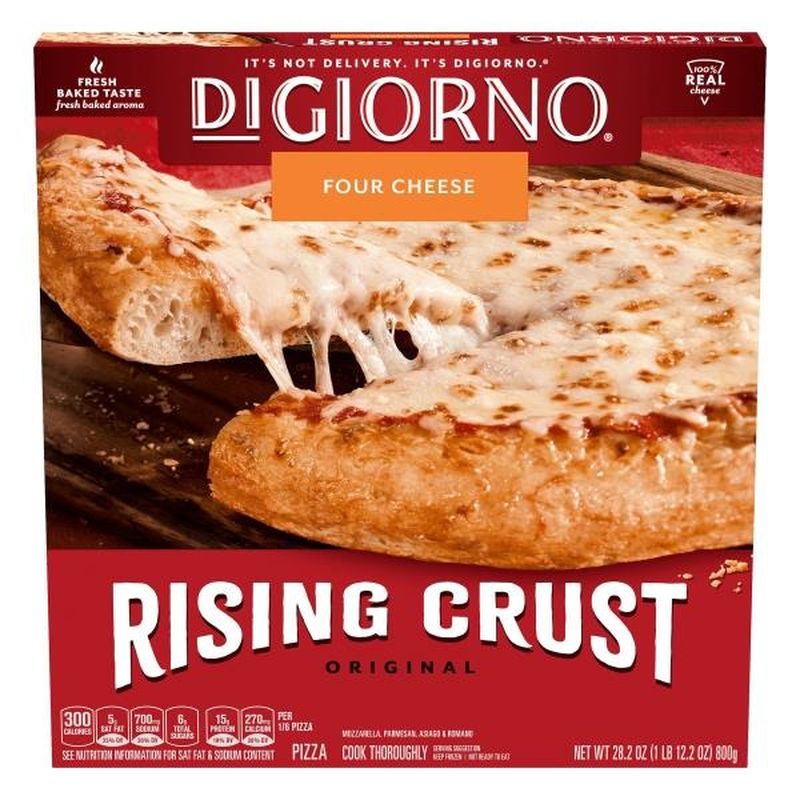 DiGiorno Original Rising Crust Four Cheese Frozen Pizza Box Quick and