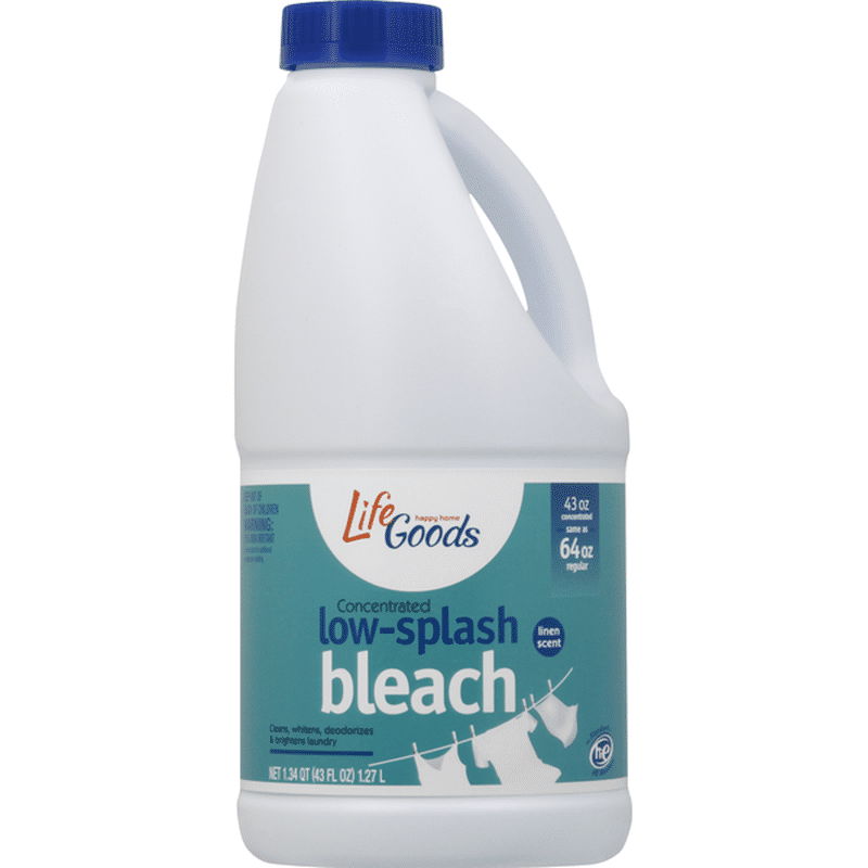 Life Goods Bleach, Linen Scent, Concentrated Low-Splash (1.34 qt