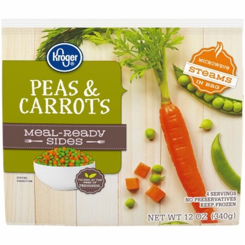 Kroger Mealready Sides Peas & Carrots