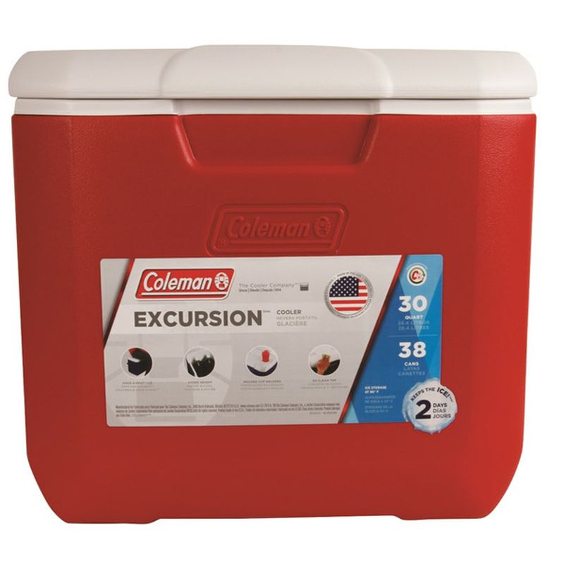 Coleman 30 Quart Red Performance Cooler