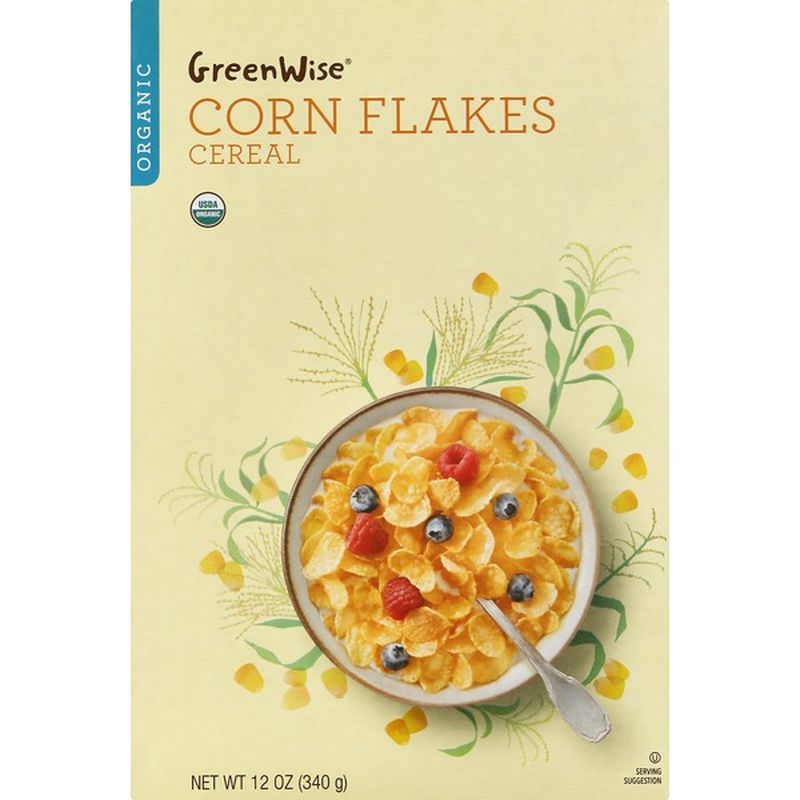 GreenWise Cereal, Organic, Corn Flakes (12 oz) Instacart