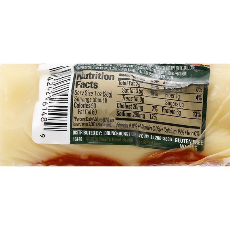 Boar's Head Cheese, Rolled Mozzarella, Chorizo & Pepperoncini (8 oz