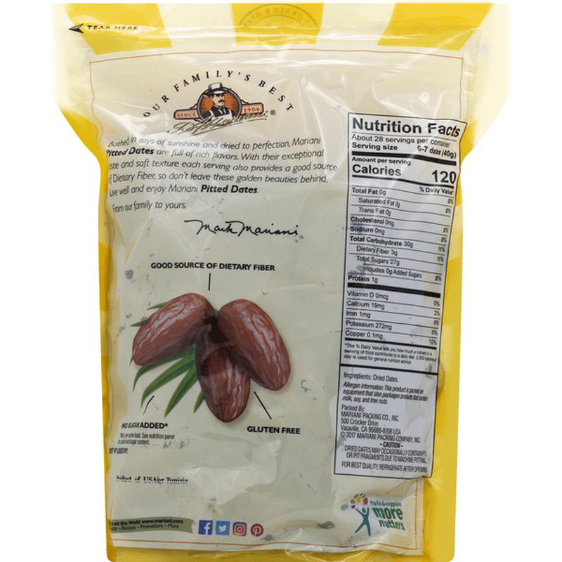 Mariani Dates, Pitted (40 oz) from Albertsons Instacart