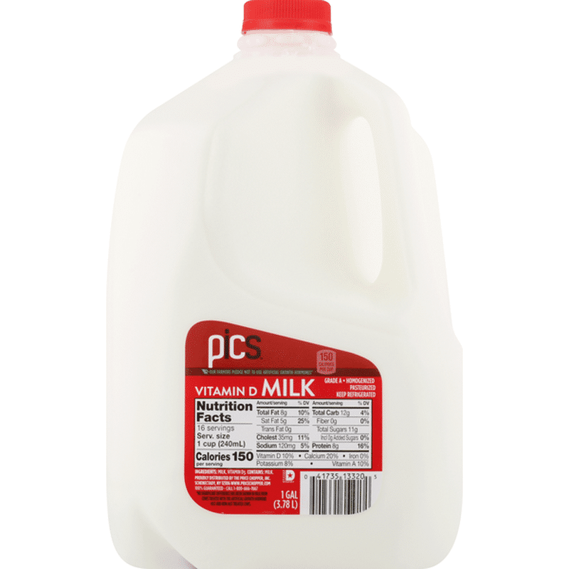 PICS Vitamin A & D Milk (1 gal) Instacart