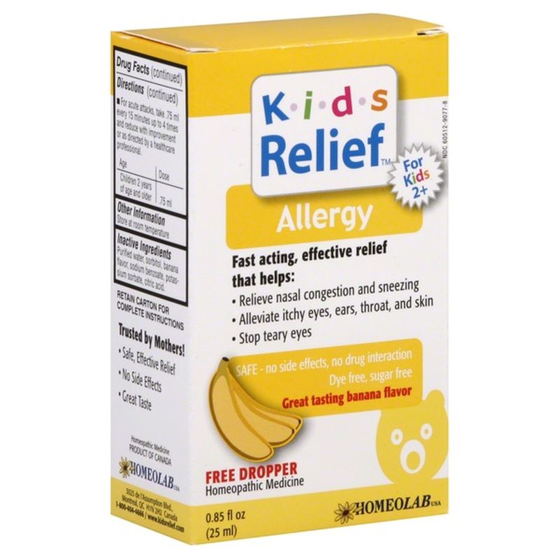 Kids Relief Allergy, Banana Flavor (0.85 oz) Instacart