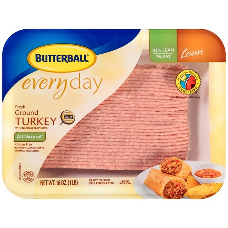 Butterball Ground Turkey 93% (16 Oz) From ShopRite - Instacart