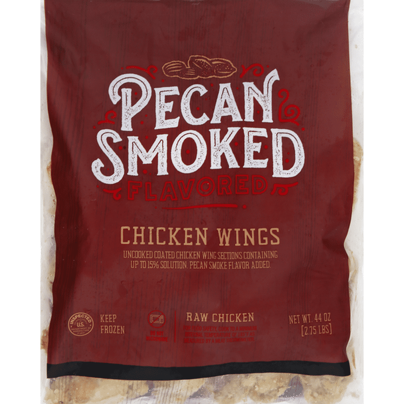 Simmons Prepared Foods Chicken Wings, Pecan Smoked Flavored (44 oz
