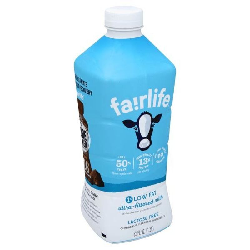 Fairlife Ultra-Filtered Milk, 1% Low Fat (52 oz) from Publix - Instacart