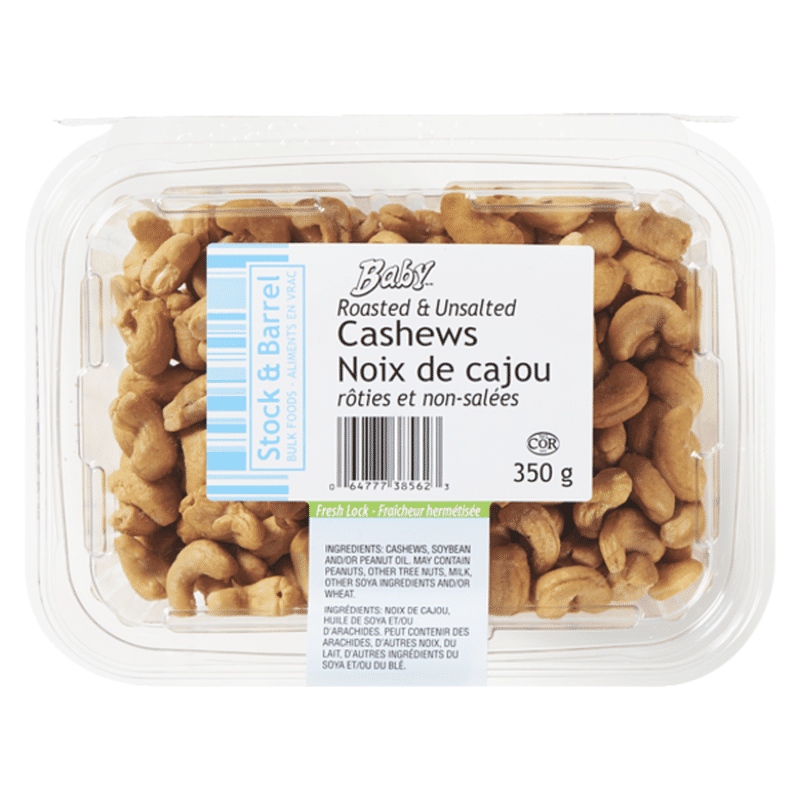 Unsalted Baby Cashews (350 g) Instacart