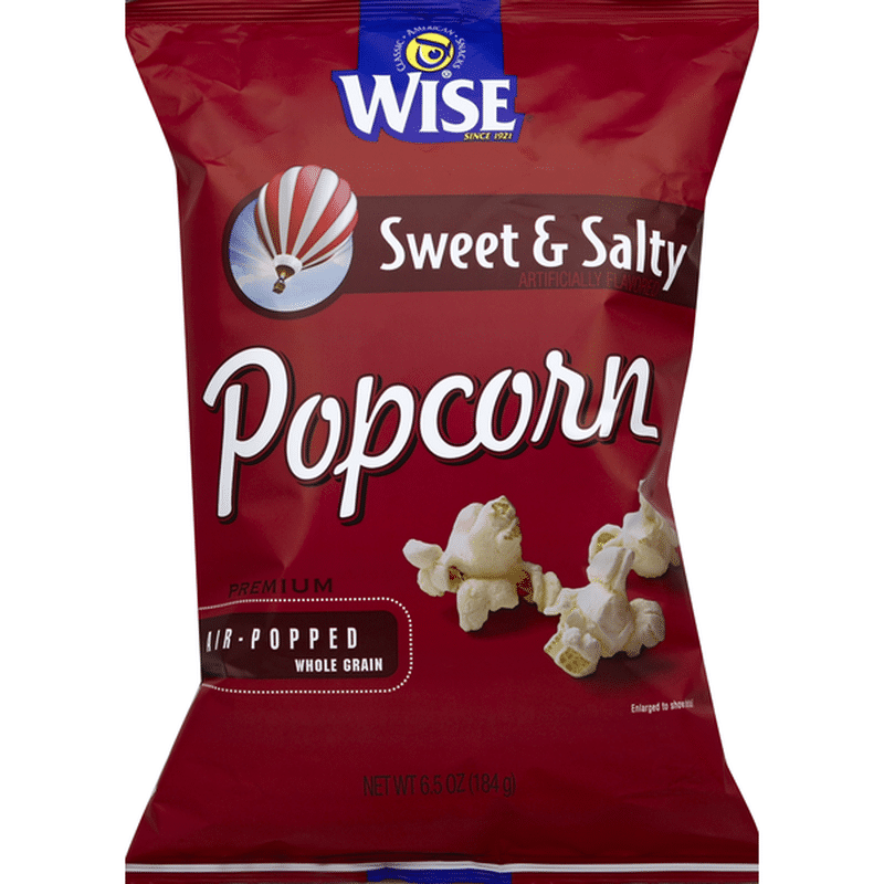 Wise Popcorn, Premium, AirPopped, Whole Grain, Sweet & Salty (6.5 oz