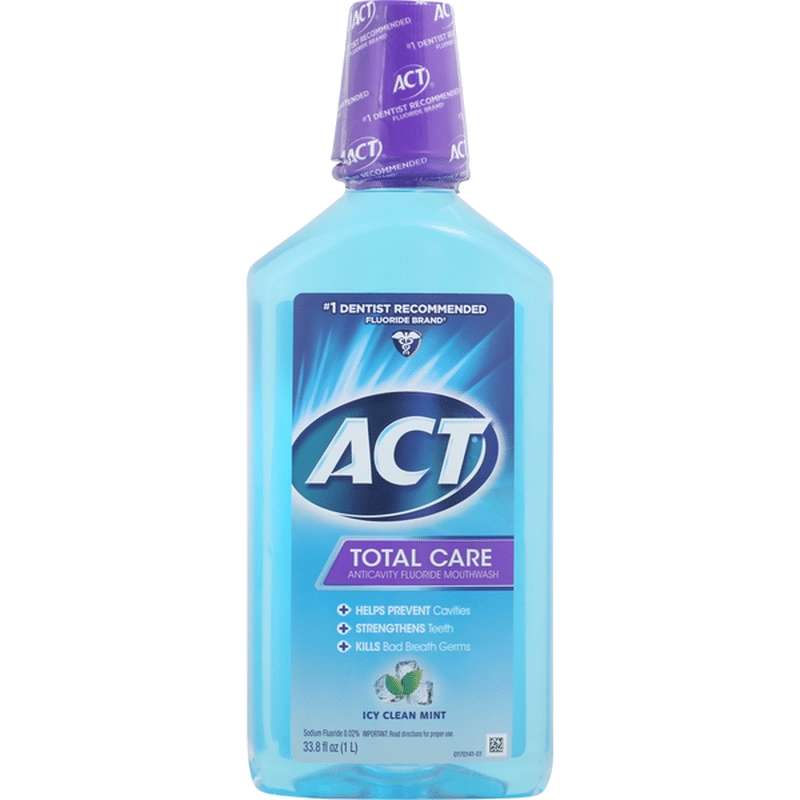 Act Mouthwash, Icy Clean Mint (33.8 fl oz) Instacart