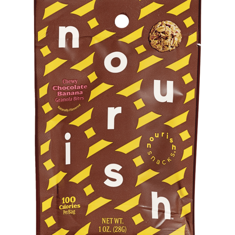 Nourish Chewy Chocolate Banana Granola Bites