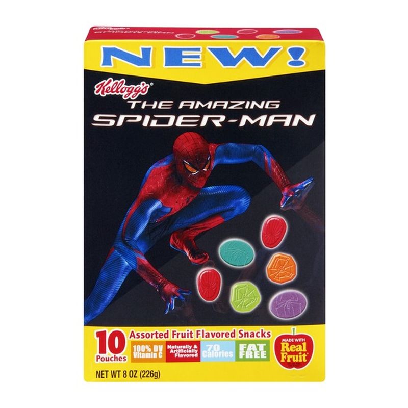 Kellogg's Marvel Ultimate SpiderMan Fruit Flavored Snacks (8 oz