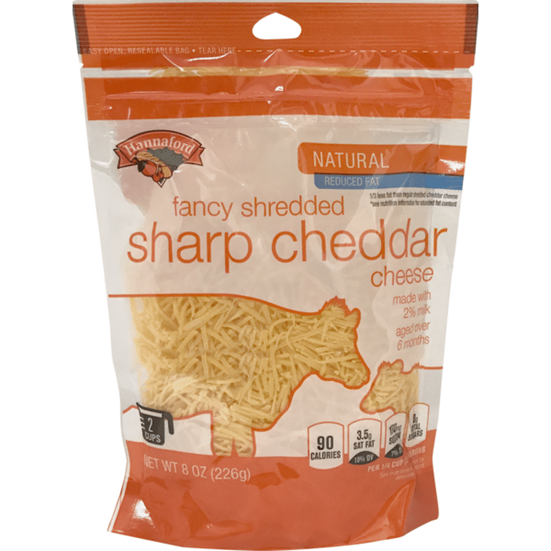 Hannaford 2 Sharp Cheddar Cheese Fancy Shredded (8 oz) Instacart