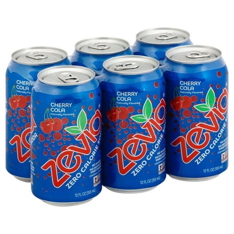 Zevia Soda, Zero Calorie, Cherry Cola (12 fl oz) from Kroger Instacart