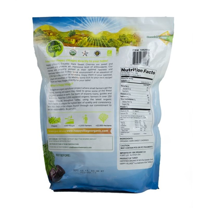 Happy Village Organic Cherries (4 lb bag) from Costco Instacart