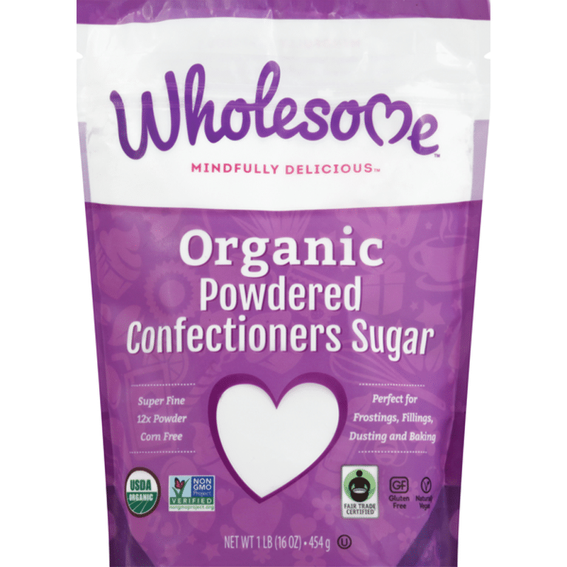 Wholesome Confectioners Sugar Organic Powdered 16 Oz Instacart