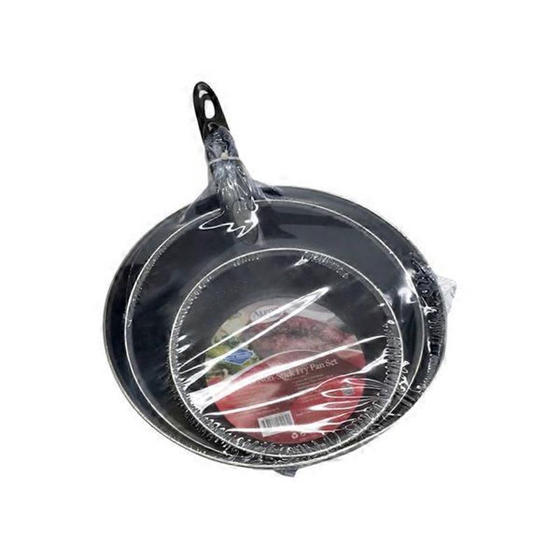 Alpine Cuisine 3 Pieces Carbon Steel NonStick Fry Pan Set (each