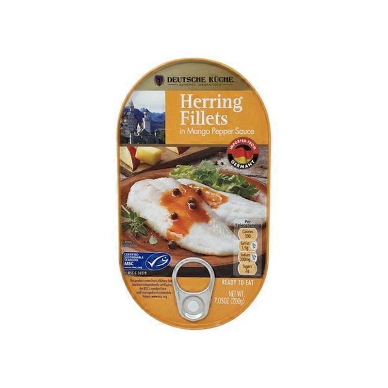 Deutsche Kuche Herring Fillets in Mango Pepper Sauce (7.05 oz) Instacart