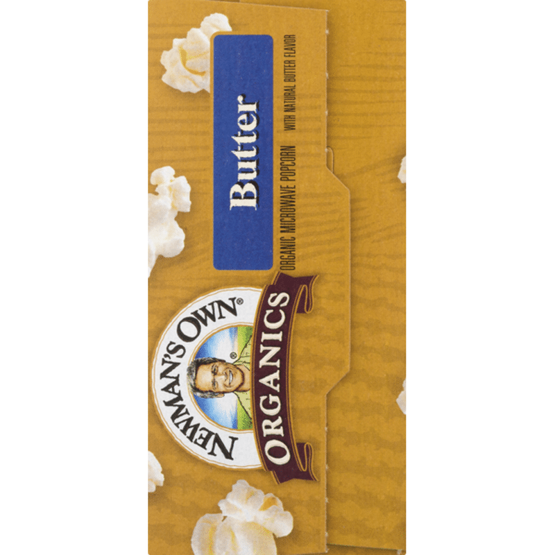 Newman's Own Pop's Corn Microwave Popcorn, Butter (3.3 oz) Instacart