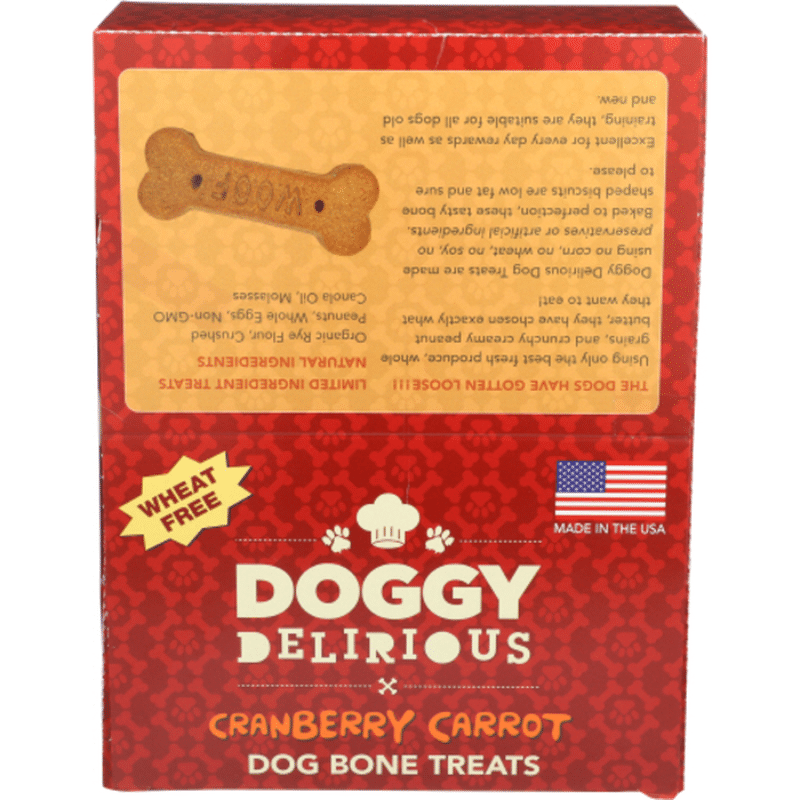 doggy delirious grain free peanut butter bones