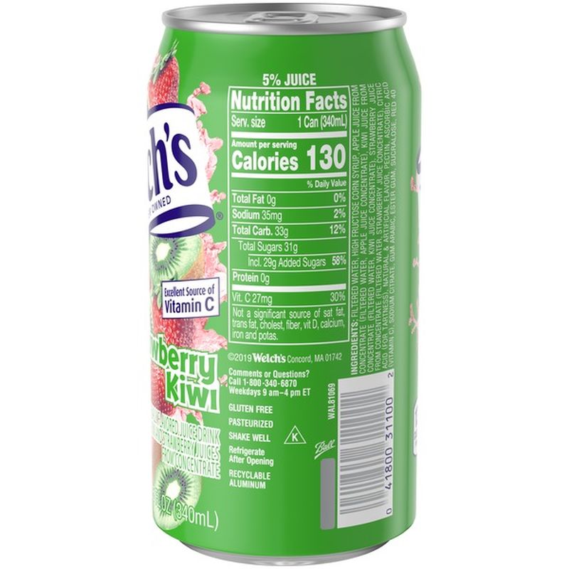 Welch's Strawberry Kiwi Juice Drink (11.5 fl oz) Instacart