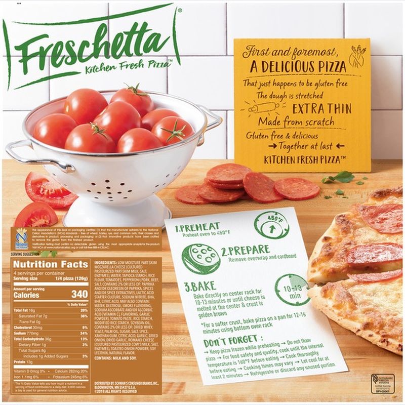 Freschetta Gluten Free Pepperoni Pizza 1778 Oz - Instacart