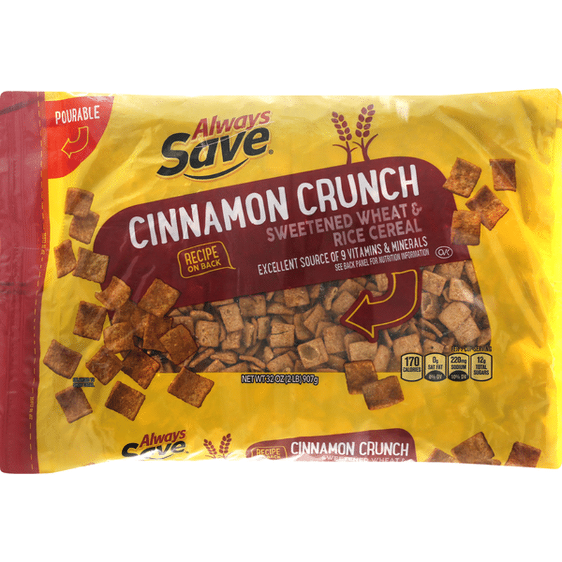 Always Save Cereal, Cinnamon Crunch (32 oz) - Instacart