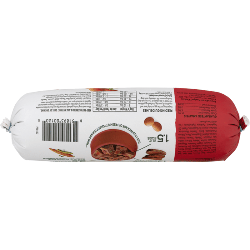 Freshpet Select Slice & Serve Roll Chunky Beef Recipe With Carrots