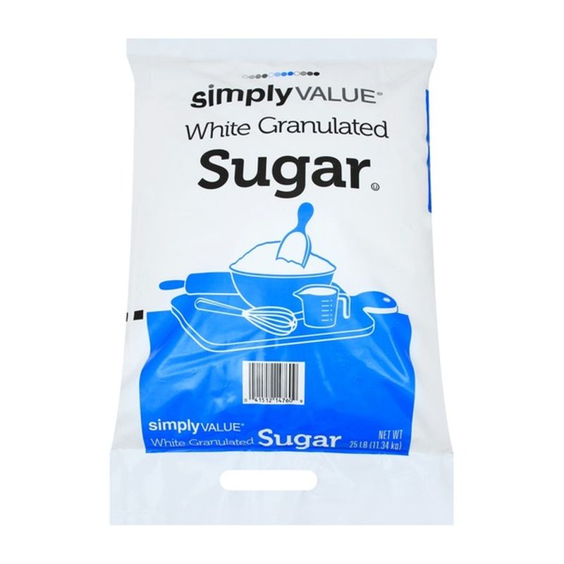Simply Value White Granulated Sugar 25 Lb Instacart