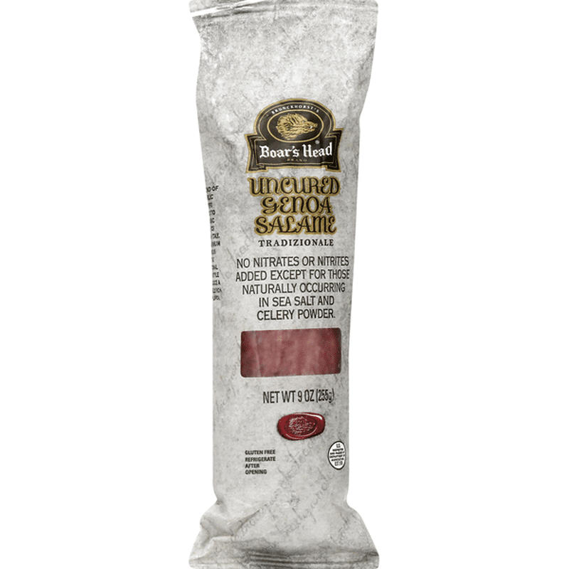 Boar's Head Genoa Salame, Uncured (9 oz) Instacart