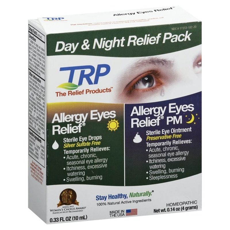 The Relief Products Allergy Eyes Relief Day & Night Relief Pack (0.33