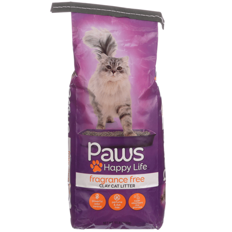 Paws Happy Life Clay Cat Litter, Fragrance Free (10 lb) Delivery or
