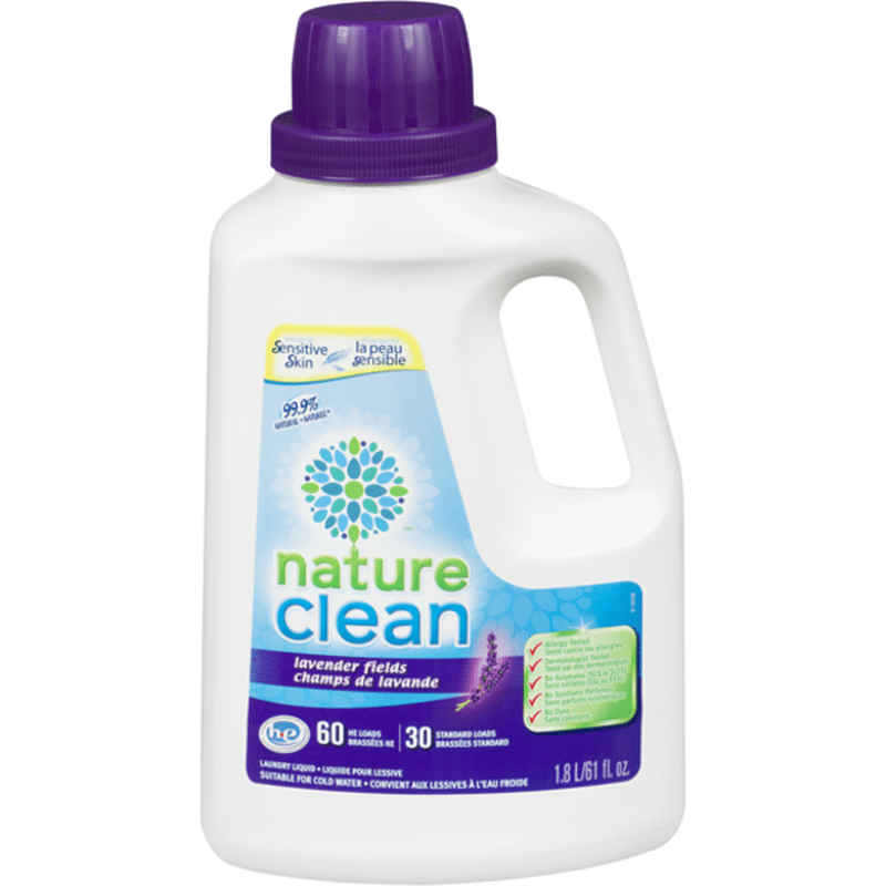 Nature Clean Lavender Liquid Laundry Detergent (1.8 L) - Instacart