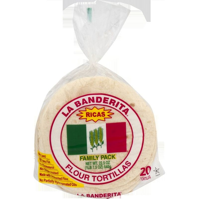La Banderita Tortillas, Flour, Ricas, Family Pack (20 ct) Instacart