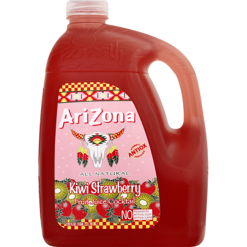 Arizona Fruit Juice Cocktail, Kiwi Strawberry (128 oz) Instacart