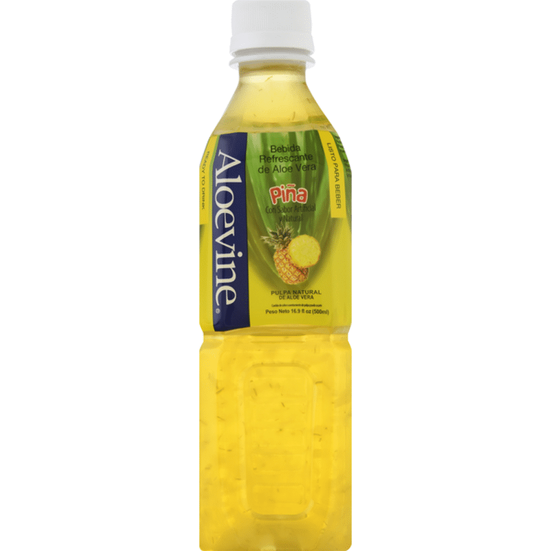 Aloevine Aloe Vera Drink Refreshing Pineapple 16 9 Oz Instacart