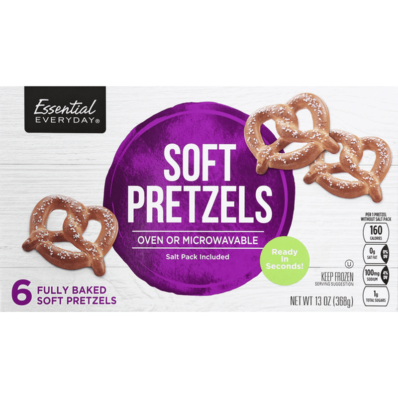 Essential Everyday Soft Pretzels, Fully Baked (6 each) Instacart