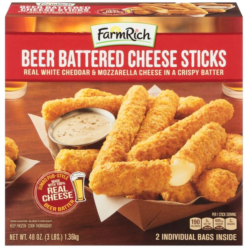 Farm Rich Beer Battered Cheese Sticks (48 oz) Instacart