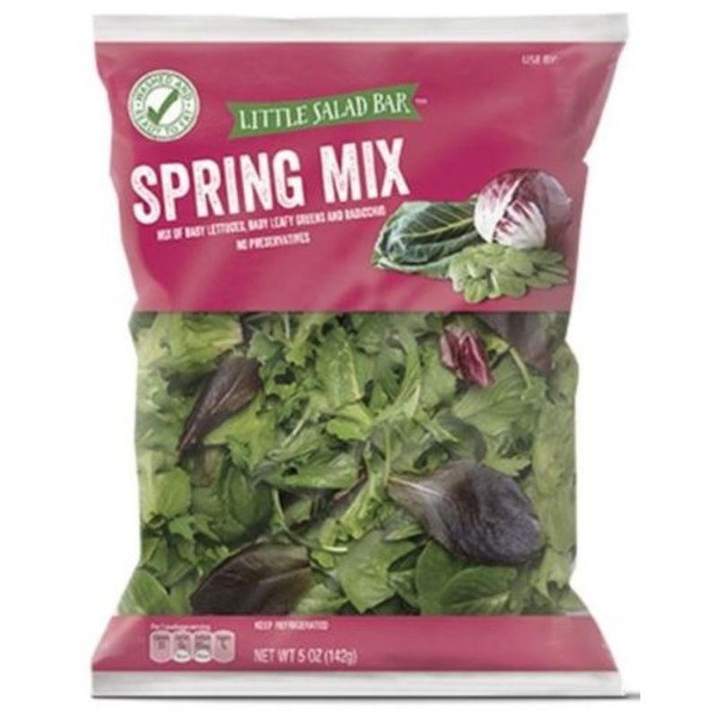 Little Salad Bar Spring Mix Of Baby Lettuces, Baby Leafy Greens And Radicchio